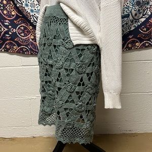 Sue Wong Crochet Skirt